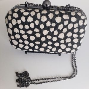 Loft Black and Cream Crossbody Bag